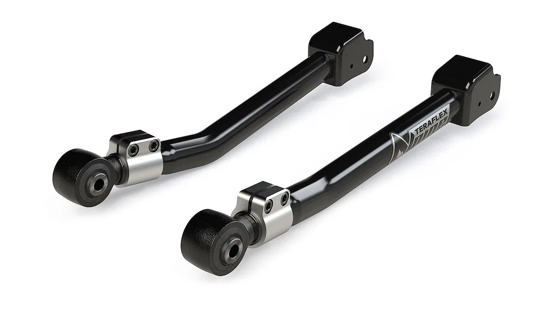 1416520 – TERAFLEX Control Arm, Tubular Adjustable Black Steel With Rubber Bushings Set Of 2